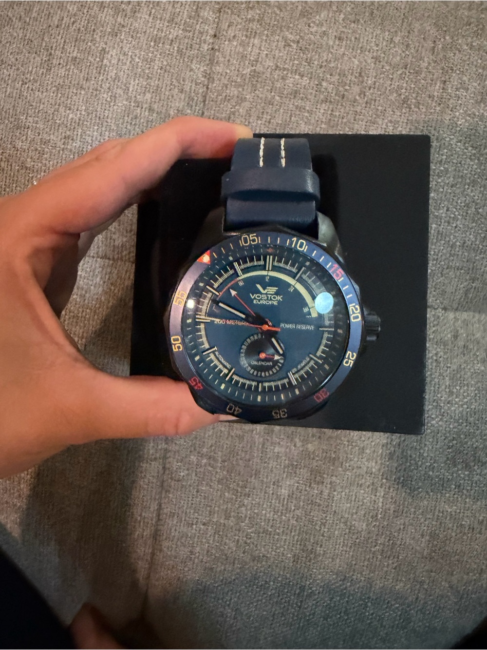 Men's Blue Diver Watch - Blue Strap